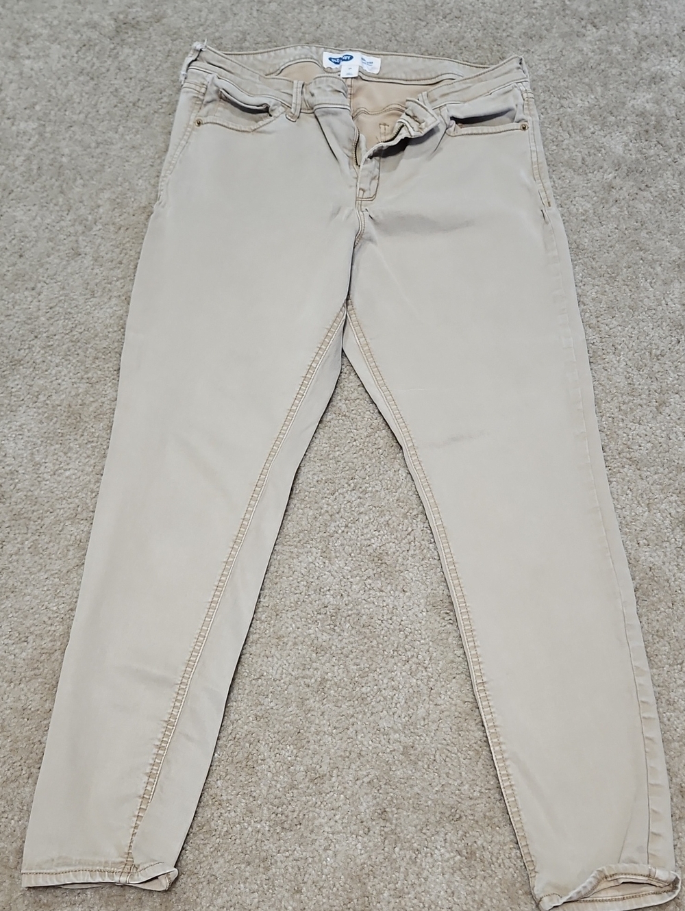Old Navy Beige Skinny Jeans for Women 14